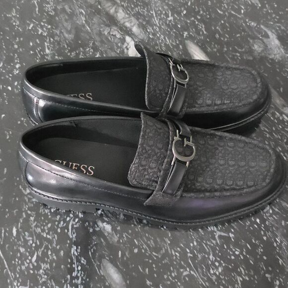 BRAND NEW GUESS MEN'S DRUU BRANDED LUG SOLE DRESS LOAFERS - Picture 5 of 16